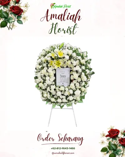Krans Bunga Duka Cita di Sumbermulyo